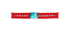 Usado, Autêntica pulseira de relógio Invicta Sea Spider 10346 poliuretano vermelho/prata 26 mm comprar usado  Enviando para Brazil