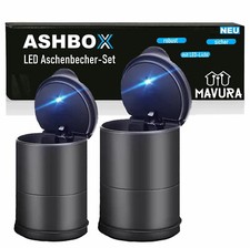 ASHBOX Auto Aschenbecher mit Deckel LED-Licht für Getränkehalter Universal 2 Stk comprar usado  Enviando para Brazil