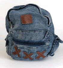 Mochila vintage denim XXX anos 80 anos 90 Y2K azul jeans ADI retrô masculina feminina comprar usado  Enviando para Brazil