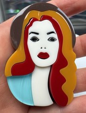 Acryl brosche pin gebraucht kaufen  Velten