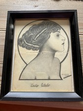 Pencil female portrait for sale  WADEBRIDGE