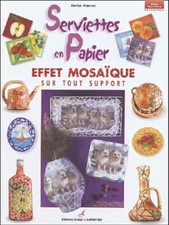Serviettes papier mosaïque... d'occasion  Hennebont