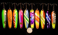 Iscas de pesca downrigger novas 3 1/4" colheres de pesca truta salmão Walleye comprar usado  Enviando para Brazil