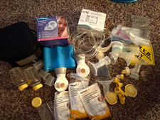 Bomba Medela em estilo peças de reposição, tubos, sacos de leite, garrafas e muito mais comprar usado  Enviando para Brazil