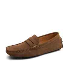 Mocassins masculinos de couro sapatos casuais sapatos de condução slip on flats tamanho 14 comprar usado  Enviando para Brazil