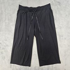 Calça Capri Lands End Feminina LP Puxar Perna Larga Cordão Casual Lounge comprar usado  Enviando para Brazil