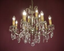 LÂMPADA LUSTRE DE VIDRO NÍQUEL LUMINÁRIAS DE TETO 12 LÂMPADAS PRATA comprar usado  Enviando para Brazil