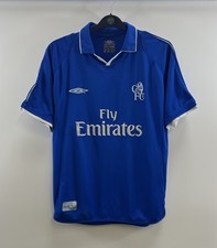 Camisa de futebol Chelsea Home 2001/03 adultos média Umbro E210, usado comprar usado  Enviando para Brazil