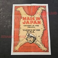 1940 Segunda Guerra Mundial EUA AMÉRICA ANTI JAPONÊS TOJO GUERRA PACÍFICA PÔSTER PROPAGANDA H31 comprar usado  Enviando para Brazil
