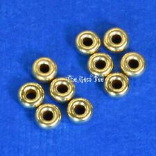 Usado, Espaçador de contas Rondelle de ouro maciço 18k 3,2 mm (10) comprar usado Usado, Espaçador de contas Rondelle de ouro maciço 18k 3,2 mm (10) comprar usado  Enviando para Brazil