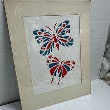 Red blue butterflies for sale  Acton