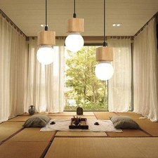 Lampada sospensione legno usato  Chivasso