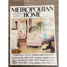 Vintage Metropolitan Home Magazine Nov 1982 Interior Design Furniture Trends comprar usado  Enviando para Brazil