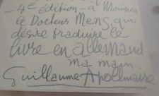 Guillaume apollinaire bel d'occasion  France