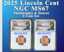2025 P & D Lincoln Shield centavo 2 moedas NGC MS67 Business Strike pré-venda!! comprar usado  Enviando para Brazil
