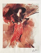 Giovanni boldini litografia usato  Roma
