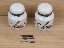 Coppia calamaio ceramica usato  Salerno