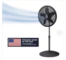 Ventilador de pedestal Lasko 18′′ ajustável ciclone - Preto comprar usado  Enviando para Brazil