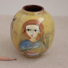 Melhor vaso de pílula amarelo polia ruiva menina cavalo galo figura cerâmica comprar usado  Enviando para Brazil