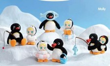 Figura confirmada POPMART Baby Molly × PINGU Happy Fishing Series caja ciega de felpa segunda mano  Embacar hacia Mexico