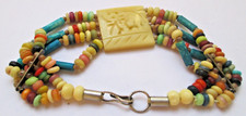 Bracelet ethnique rangs d'occasion  Perros-Guirec