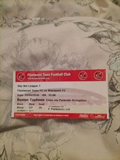 Ticket fleetwood town for sale Ticket fleetwood town for sale  POULTON-LE-FYLDE