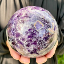 Bola de cristal aura terapia cuarzo esfera amatista sueño natural 2,12 lb segunda mano  Embacar hacia Argentina