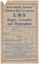 Lms railway handbill for sale  KETTERING