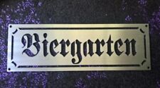 Biergarten edelstahl schild gebraucht kaufen  Deutschland