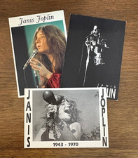 CARTÕES POSTAIS JANIS JOPLIN (LOTE 3) CANTORA VINTAGE ORIGINAL NÃO USADO REINO UNIDO E CEE, usado comprar usado  Enviando para Brazil