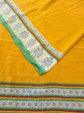 Puro Crepé Seda Sari 100% Indio Vintage Tela Estampada PCSS2586 comprar usado  Enviando para Brazil