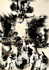 Leonel Vanegas encre papier signée datée 1983 abstract art art abstrait comprar usado  Enviando para Brazil