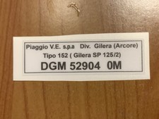 Gilera adesivo dgm usato  Anzola dell'Emilia