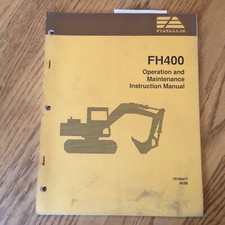 Fiat-Allis FH400 ESCAVADEIRA MANUAL DE INSTRUÇÕES DE OPERAÇÃO E MANUTENÇÃO GUIA comprar usado  Enviando para Brazil