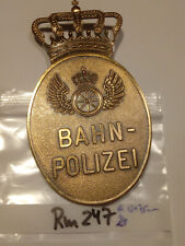 Antike bahnpolizei brustabzeic gebraucht kaufen  Lauenbrück