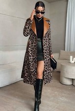 Coat leopard print for sale  STOKE-ON-TRENT
