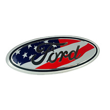 Emblema de grade ou porta traseira cor oval logotipo bandeira dos EUA emblema para caminhão Ford comprar usado  Enviando para Brazil