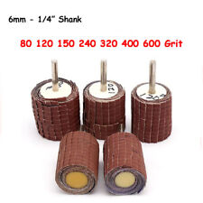 Broca abrasiva haste disco lixa disco roda aba pano esmeril grão 80-600 1/2/5 peças 6mm, usado comprar usado  Enviando para Brazil