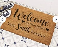 Personalised welcome coir for sale  LEICESTER