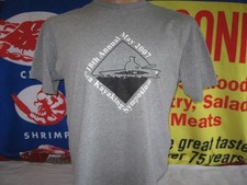 Camiseta masculina KAYAKING SYPMOSIUM 2007 grande West Michigan Coastal KAYAKERS WMCKA comprar usado  Enviando para Brazil