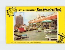Cartão postal The St. Anthony Sun Garden Roof San Antonio Texas EUA comprar usado  Enviando para Brazil