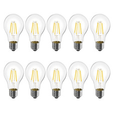 Lâmpada Livex Lighting LED filamento não regulável lâmpada transparente A19 branco quente pacote com 10 comprar usado  Enviando para Brazil