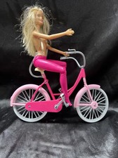 Bicicleta Barbie e Barbie loira. Bicicleta rosa/vermelha comprar usado  Enviando para Brazil