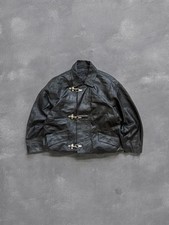 Vintage black leather for sale  LONDON