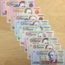 JUEGO COMPLETO URUGUAY NUEVOS PESOS 1.000 - 500.000 1989-1992, AÑO SIN CIRCULAR segunda mano  Embacar hacia Mexico