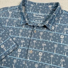 Polo masculino Tommy Bahama 2XL Island Zone havaiano supino mistura de algodão cruzeiro comprar usado  Enviando para Brazil