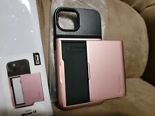 Capa iPhone 13 ROSE GOLD Spigen Slim Armor suporte para cartão CS, usado comprar usado  Enviando para Brazil