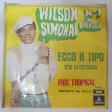 Usado, WILSON SIMONAL PAIS TROPICAL (ITALIAN) / ECCO IL TIPO BRAZIL 1970 PROMO 7" ODEON comprar usado  Brasil 