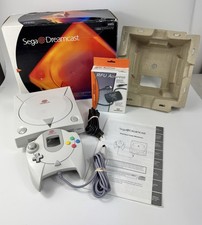 Console Sega Dreamcast HKT-3020 branco na caixa com cabos, manual, RF testado funciona comprar usado  Enviando para Brazil