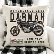 Personalised motorbike cushion for sale  BRIDGNORTH